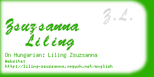 zsuzsanna liling business card